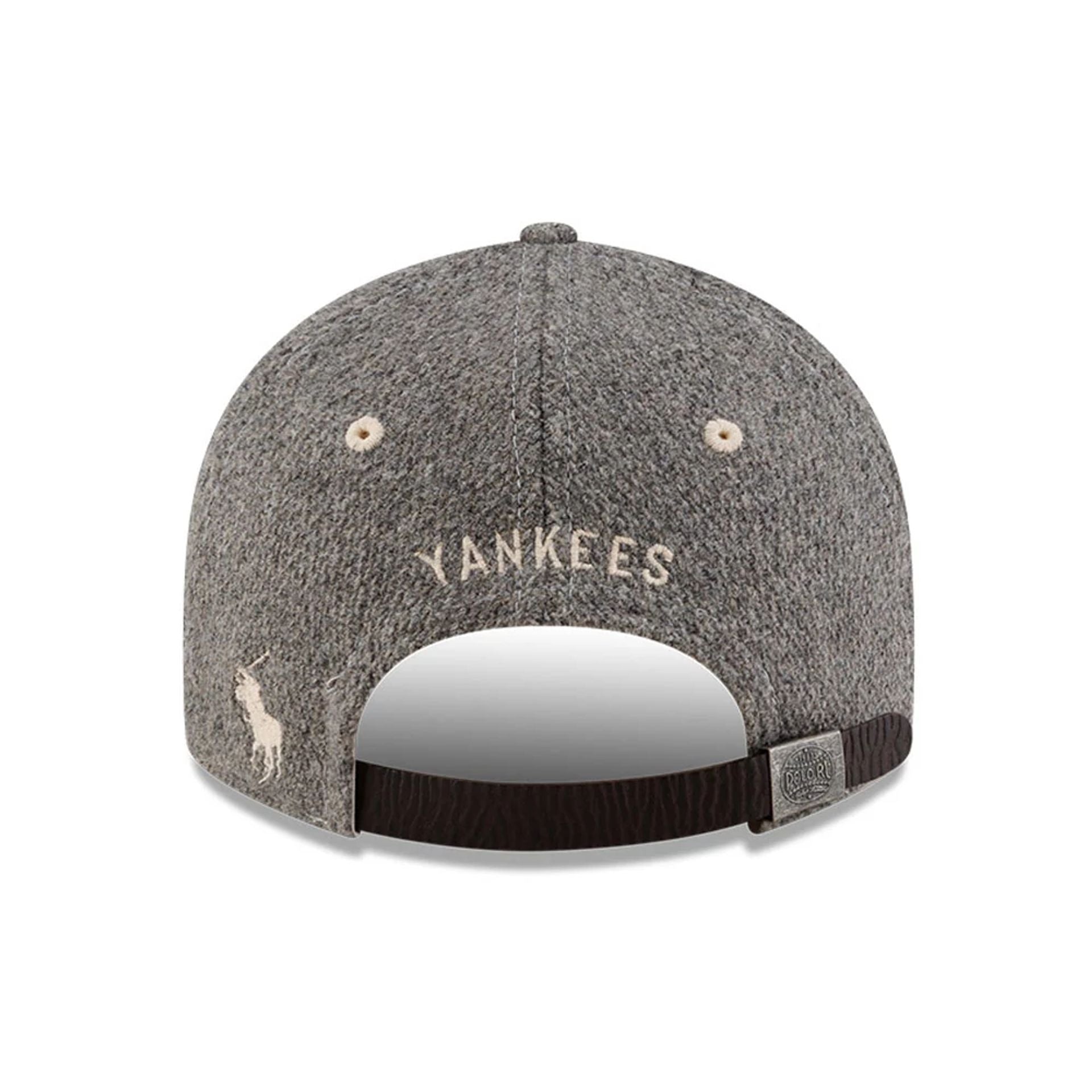 Pictured is this Ralph Lauren x MLB New York Yankees Retro Crown 9FIFTY cap in grey. 2