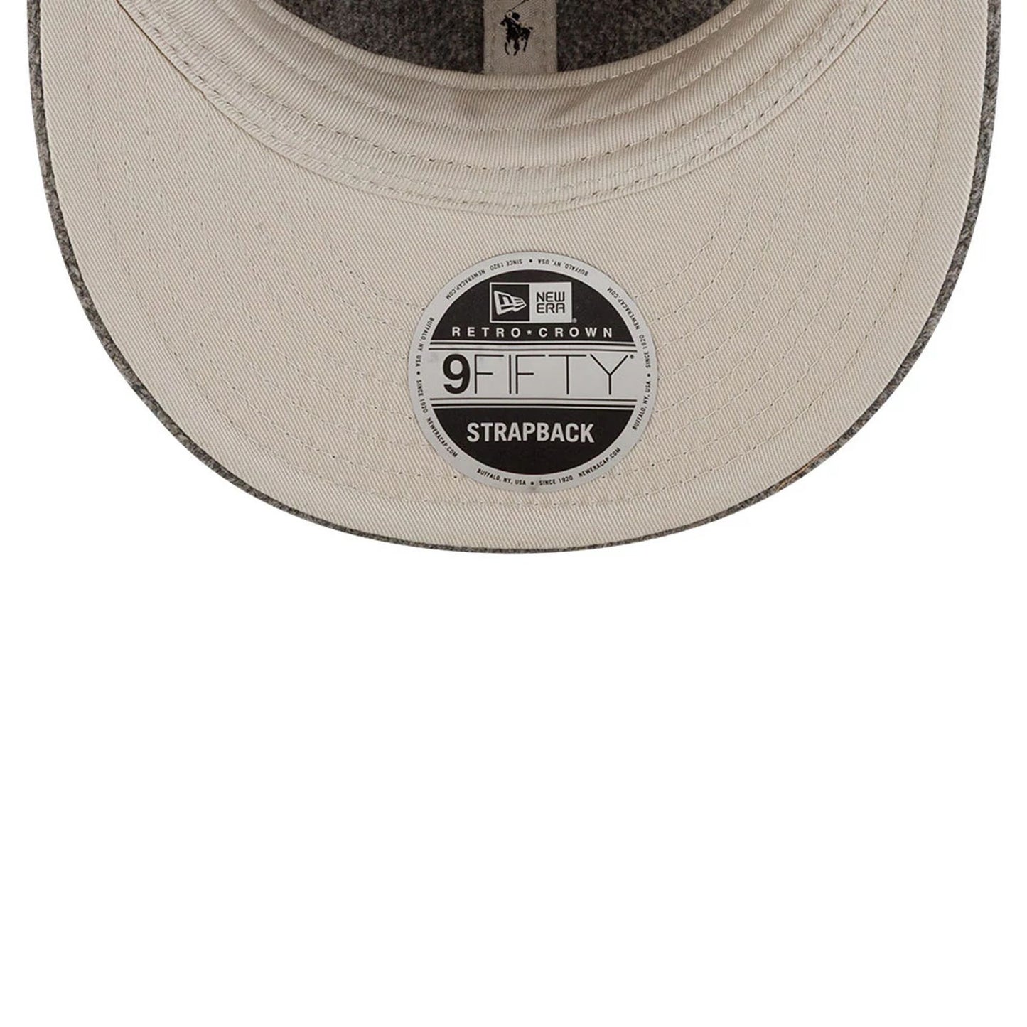 Pictured is this Ralph Lauren x MLB New York Yankees Retro Crown 9FIFTY cap in grey. 3