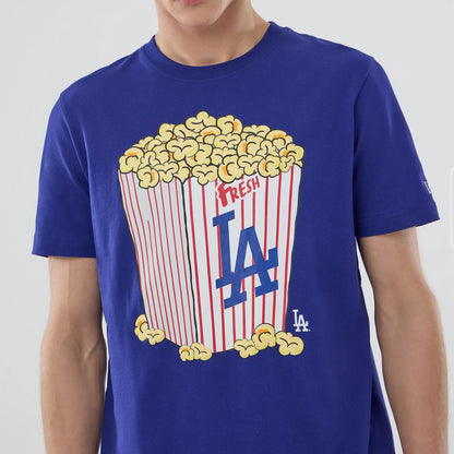 The model is wearing this MLB Popcorn LA Dodgers T-Shirt in dark blue. 5