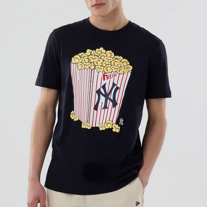 The model is wearing this MLB Popcorn New York Yankees T-Shirt in navy. 3