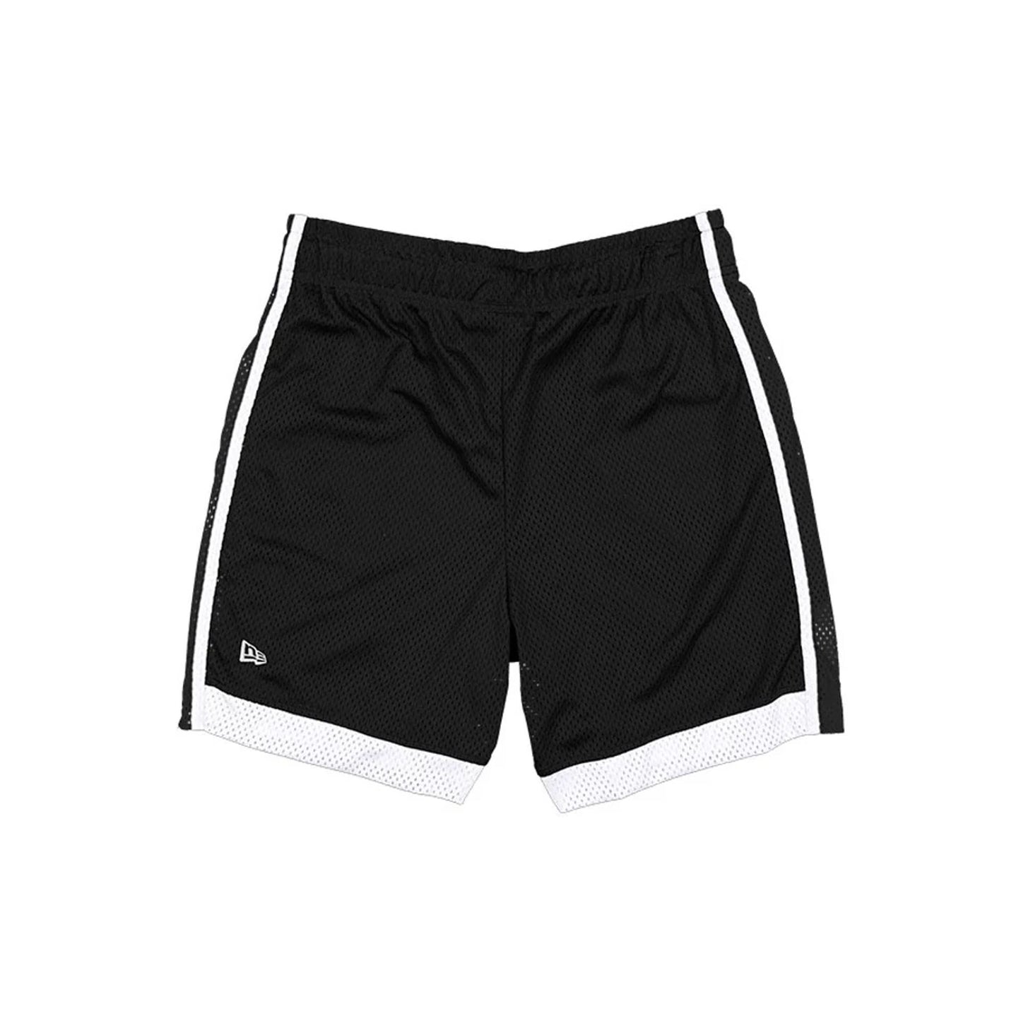 The model is wearing these NBA Boston Celtics Mesh Shorts in black. 2