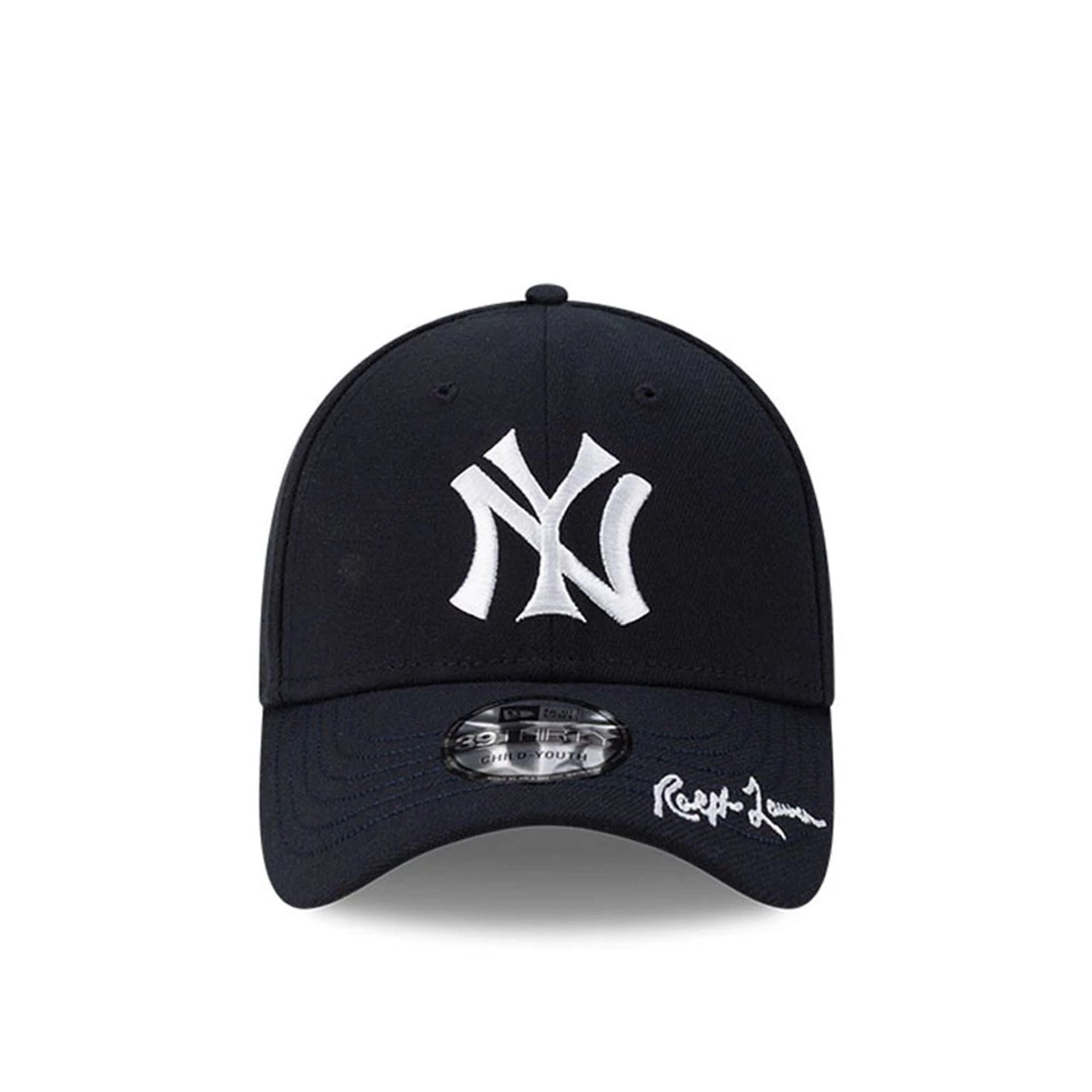 This is a New York Yankees Youth Ralph Lauren x MLB Navy 39THIRTY Stretch Fit Cap 3
