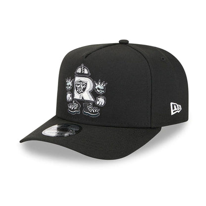 Pictured is this NFL Cartoon Las Vegas Raiders 9FIFTY A-Frame Snapback cap in black. 4