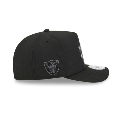 Pictured is this NFL Cartoon Las Vegas Raiders 9FIFTY A-Frame Snapback cap in black. 5