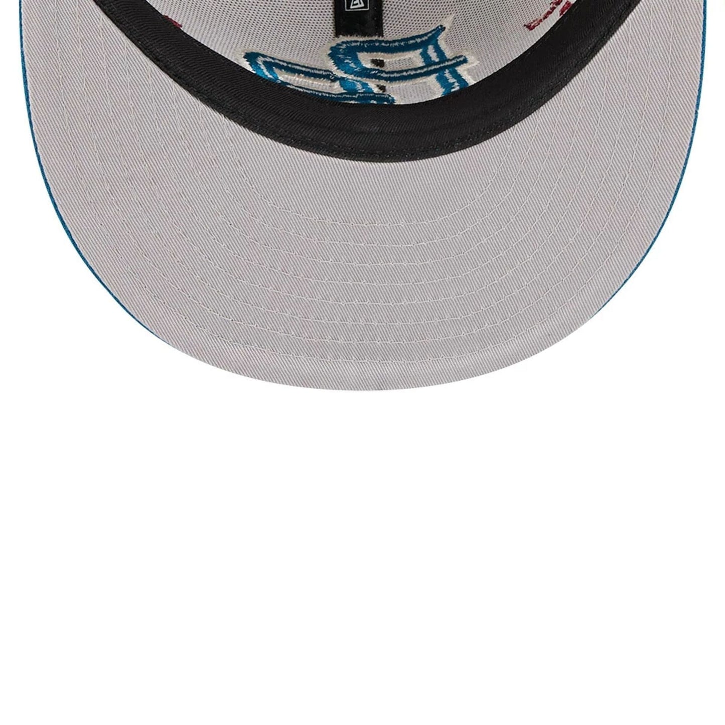 Pictured is this World Baseball Classic Latin Embroidery Puerto Rico 59FIFTY Fitted cap in light beige. 2