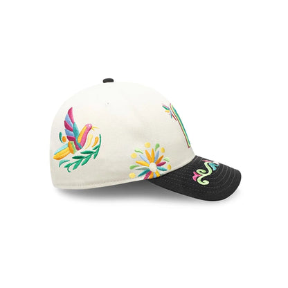 Pictured is this World Baseball Classic Latin Embroidery Mexico 9FORTY M-Crown A-Frame cap in white. 6