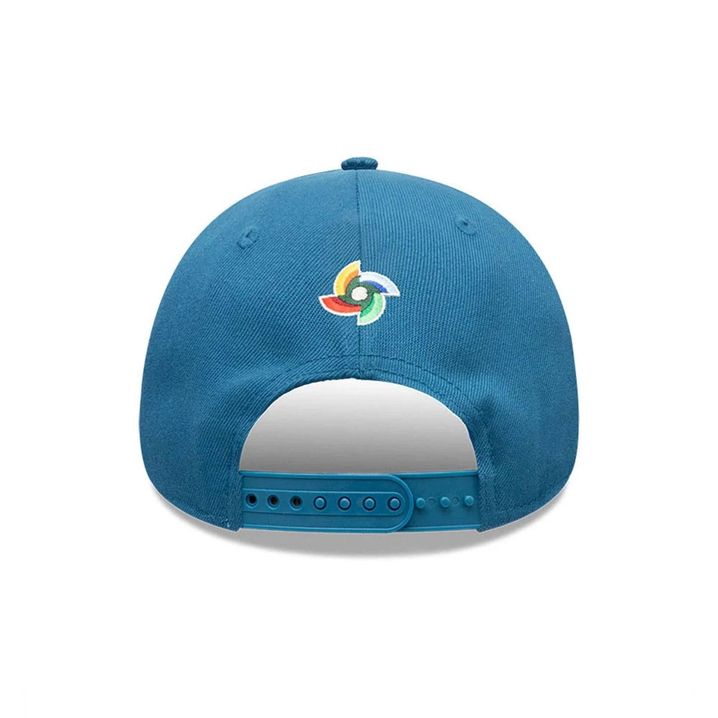 Pictured is this World Baseball Classic Latin Embroidery Puerto Rico 9FORTY M-Crown A-Frame cap in blue. 6
