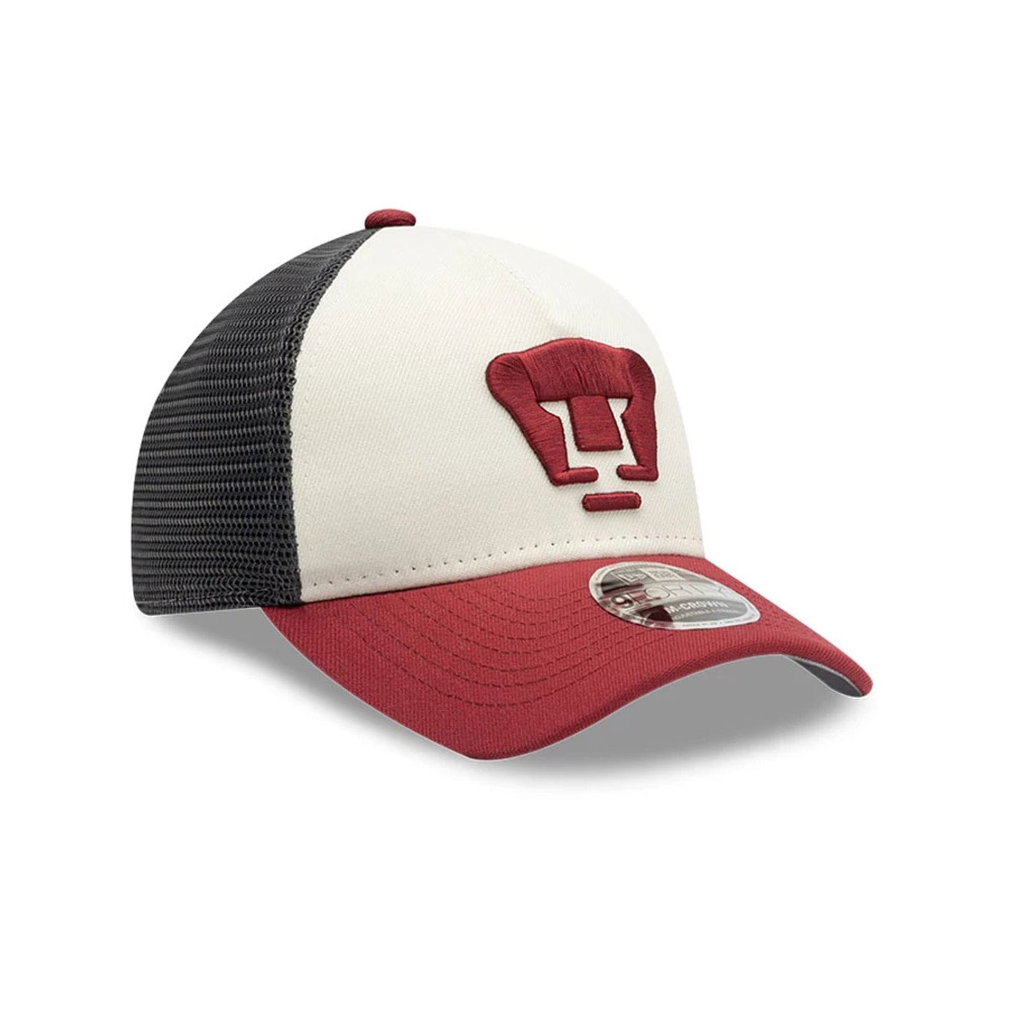 Pictured is this Liga MX Pumas Unam 9FORTY M-Crown A-Frame Trucker cap in white. 5