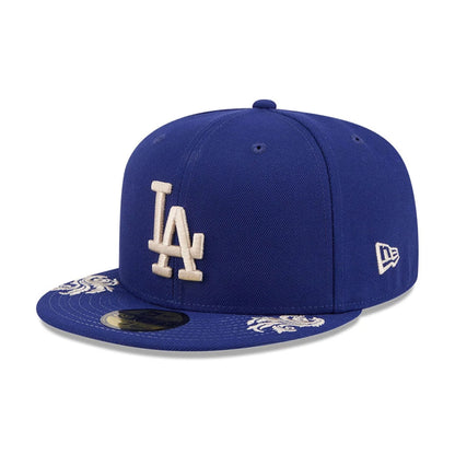 Pictured is this MLB Script LA Dodgers 59FIFTY Fitted cap in dark blue. 6