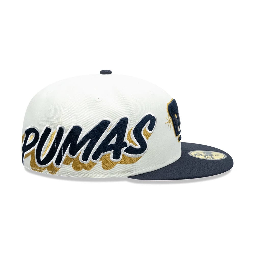 Pictured is this Liga MX Pumas Unam 59FIFTY Fitted cap in white. 4