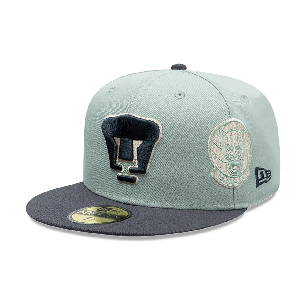 Pictured is this Liga MX Pumas Unam 59FIFTY Fitted cap in pastel green. 4