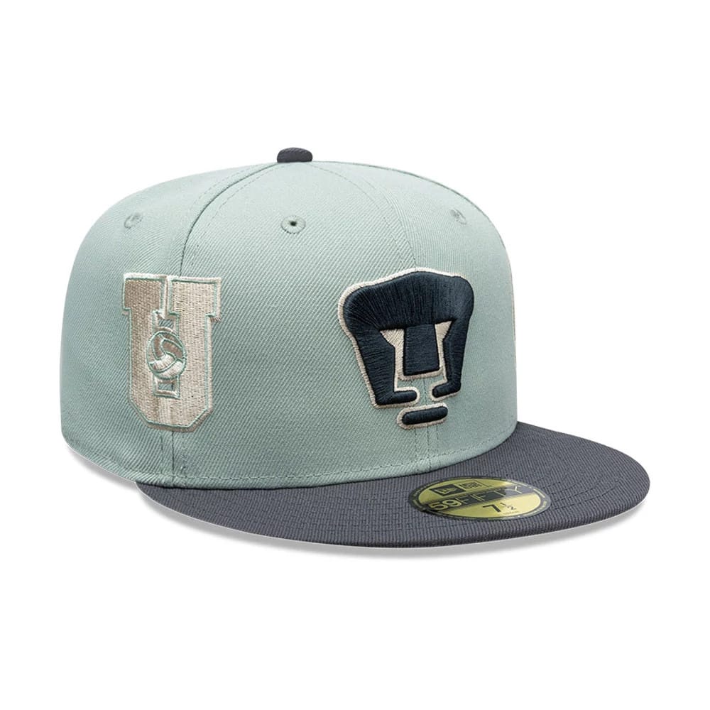Pictured is this Liga MX Pumas Unam 59FIFTY Fitted cap in pastel green. 1