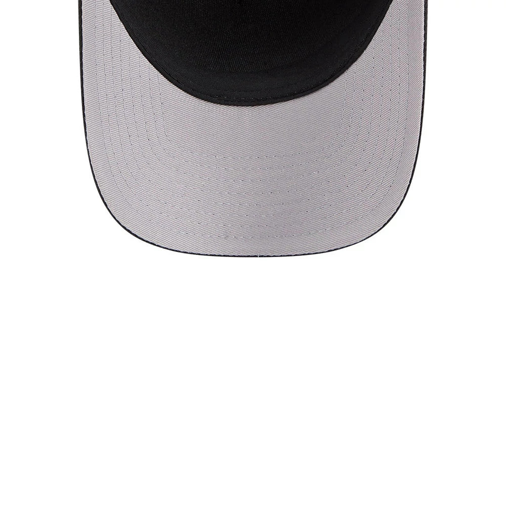 Pictured is this MLB Script Chicago White Sox 9FORTY M-Crown A-Frame Adjustable cap in black. 2