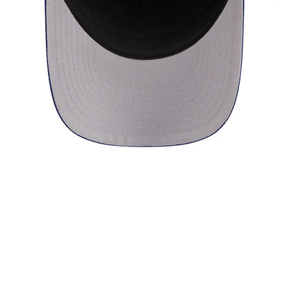 Pictured is this MLB Script LA Dodgers 9FORTY M-Crown A-Frame Adjustable cap in dark blue. 2
