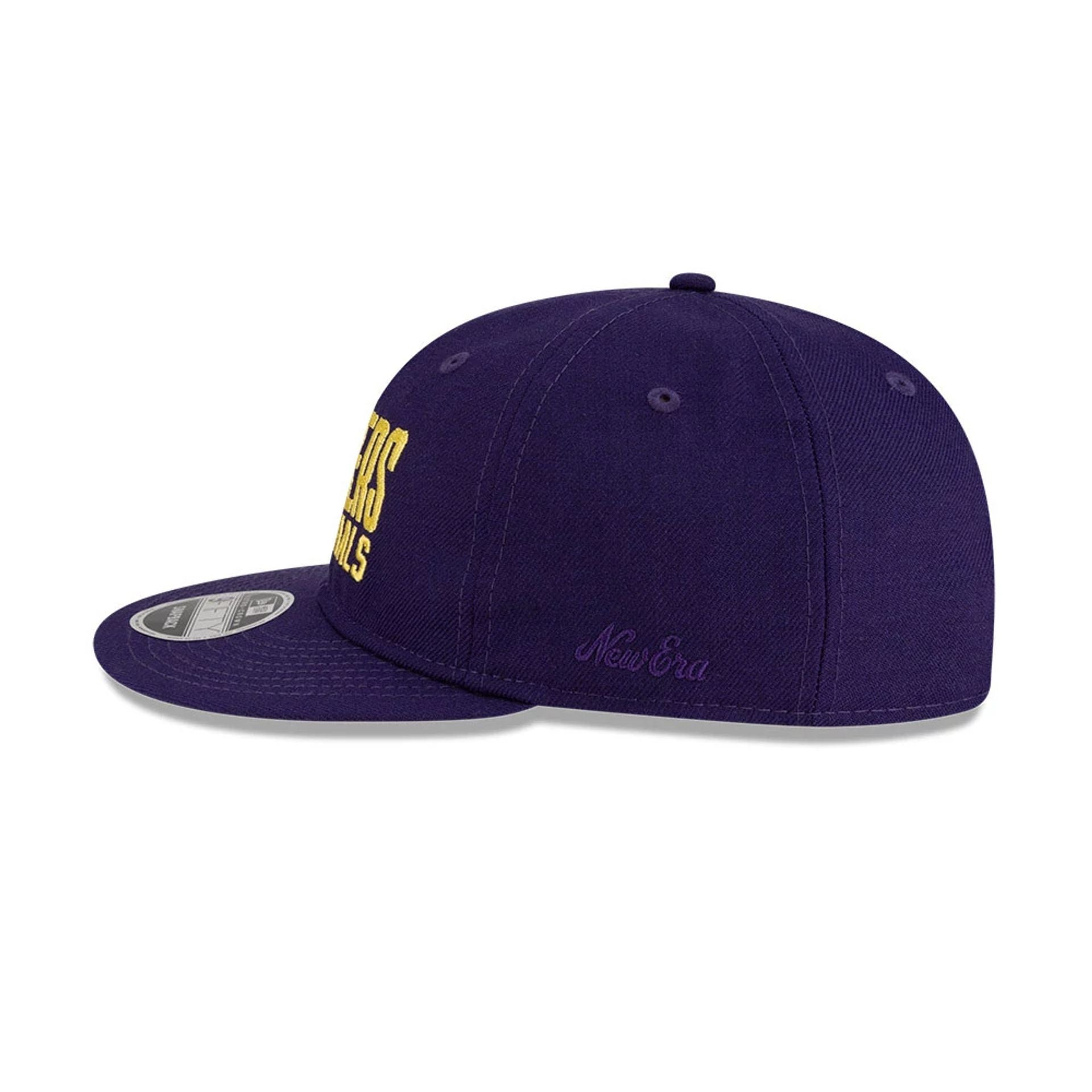 This is a LA Lakers FOG x NBA Dark Purple Retro Crown 9FIFTY Adjustable Cap 5