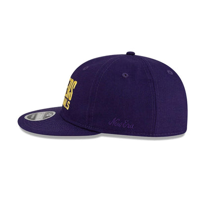 This is a LA Lakers FOG x NBA Dark Purple Retro Crown 9FIFTY Adjustable Cap 5