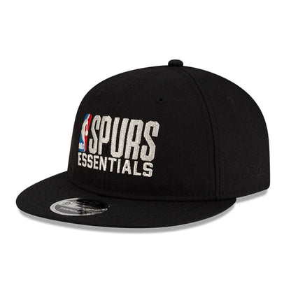This is a San Antonio Spurs FOG x NBA Black Retro Crown 9FIFTY Adjustable Cap 1
