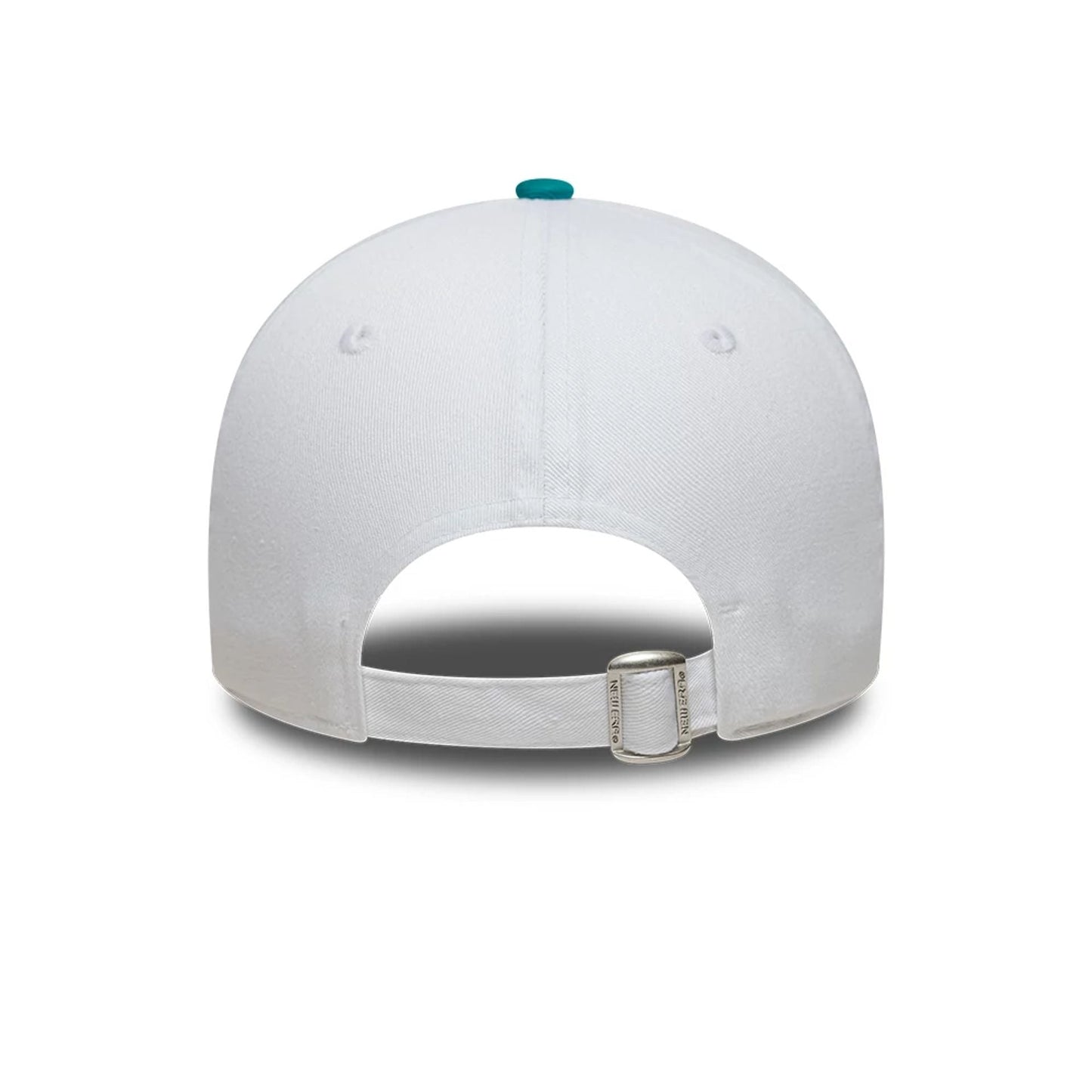 This is a Miami Dolphins NFL International Games 2025 White 9TWENTY Adjustable Cap 6