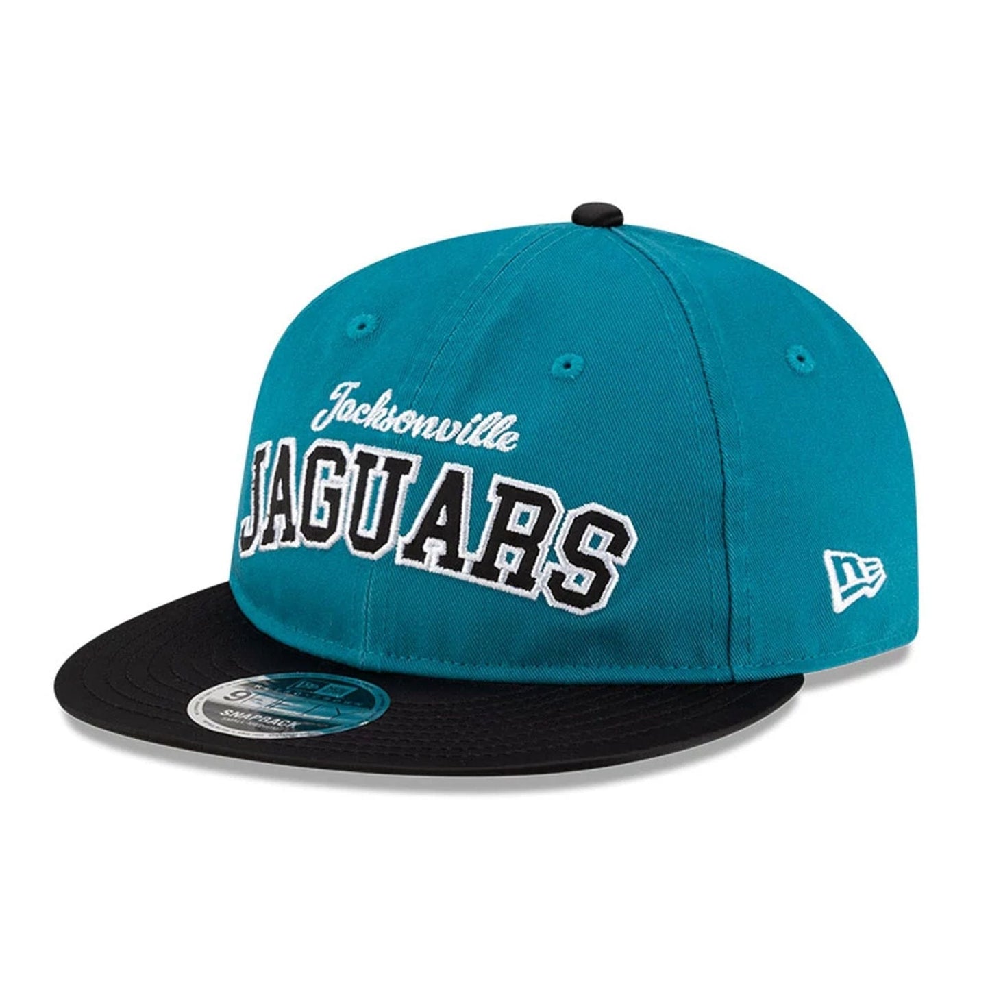 This is a Jacksonville Jaguars NFL Historic Turquoise Retro Crown 9FIFTY Snapback Adjustable Cap 4