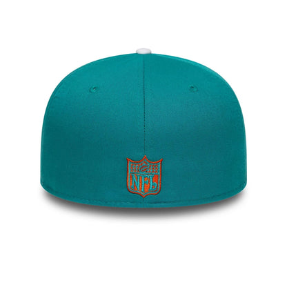 This is a Miami Dolphins NFL International Games 2025 Turquoise 59FIFTY Fitted Cap 7