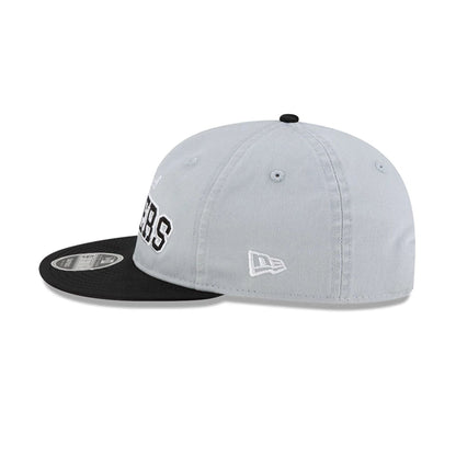 This is a Las Vegas Raiders NFL Historic Grey Retro Crown 9FIFTY Snapback Adjustable Cap 5