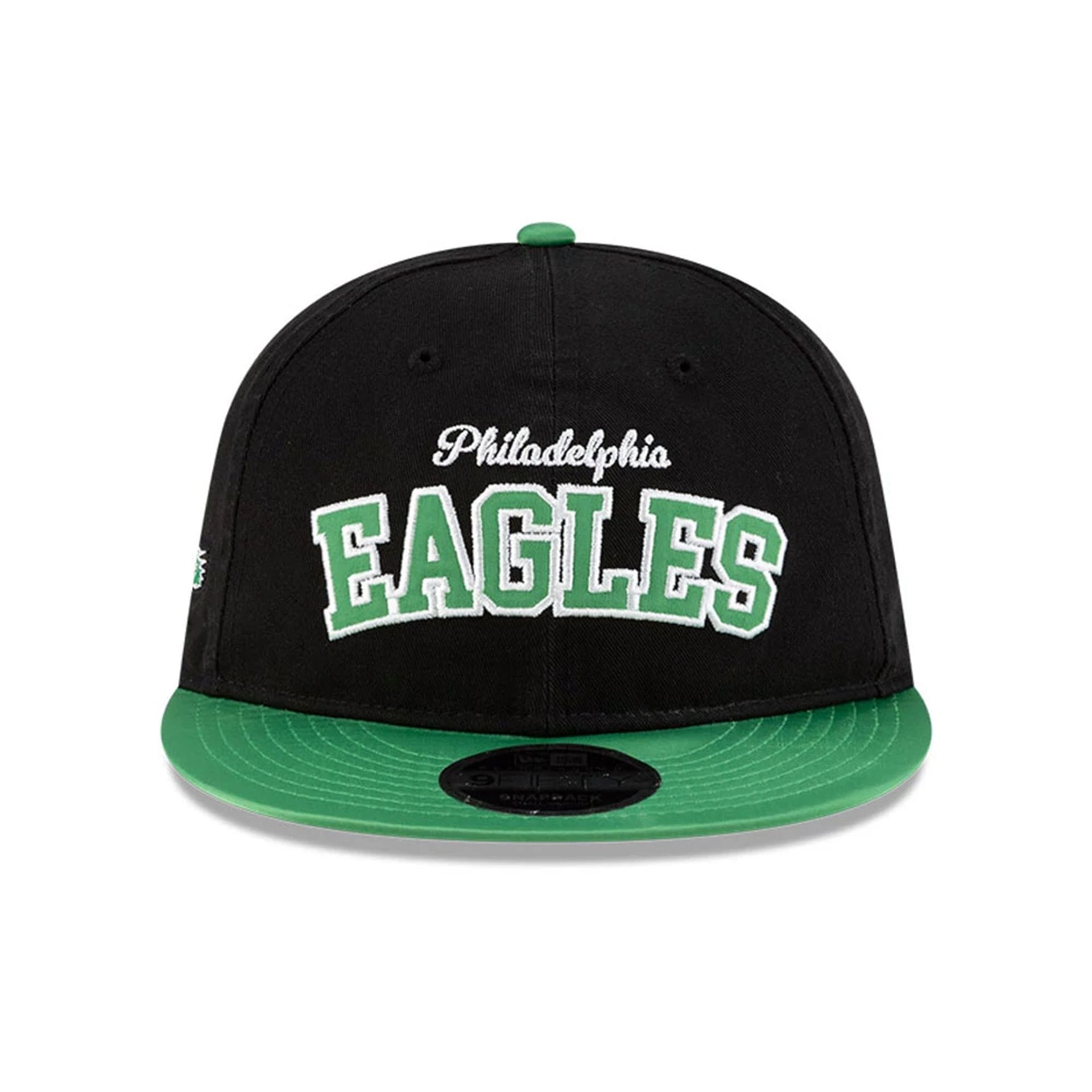 This is a Philadelphia Eagles NFL Historic Black Retro Crown 9FIFTY Snapback Adjustable Cap 2