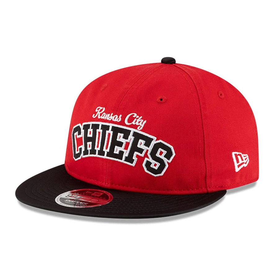This is a Kansas City Chiefs NFL Historic Red Retro Crown 9FIFTY Snapback Adjustable Cap 3