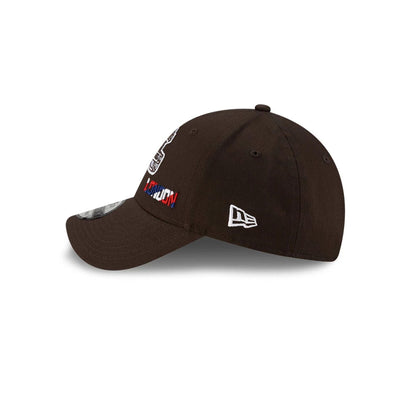 This is a Cleveland Browns NFL London Games 2025 Dark Brown 9FORTY Adjustable Cap 6