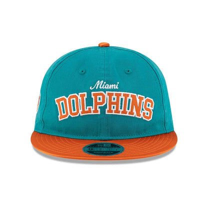 This is a Miami Dolphins NFL Historic Turquoise Retro Crown 9FIFTY Snapback Adjustable Cap 2