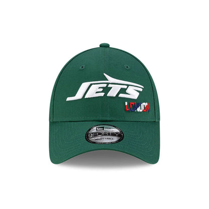 This is a New York Jets NFL London Games 2025 Green 9FORTY Adjustable Cap 3