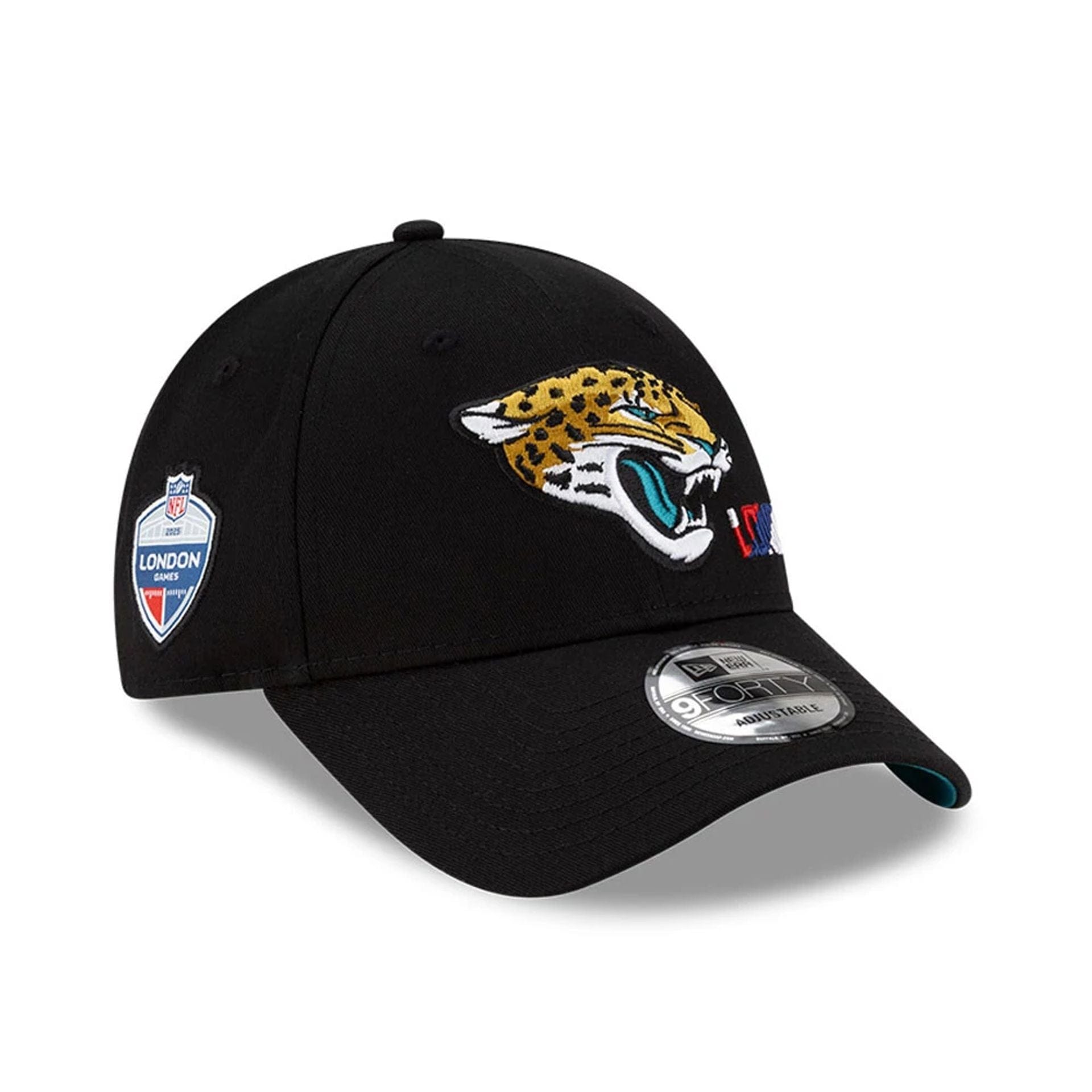 NFL London Games 2025 Jacksonville Jaguars Black 9FORTY Cap NEC UK