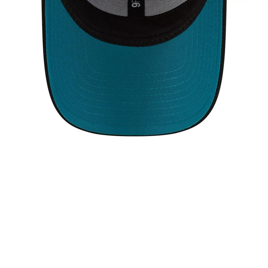 This is a Jacksonville Jaguars NFL London Games 2025 Black 9FORTY Adjustable Cap 2