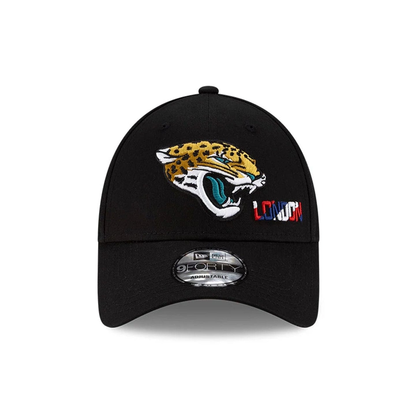 This is a Jacksonville Jaguars NFL London Games 2025 Black 9FORTY Adjustable Cap 3