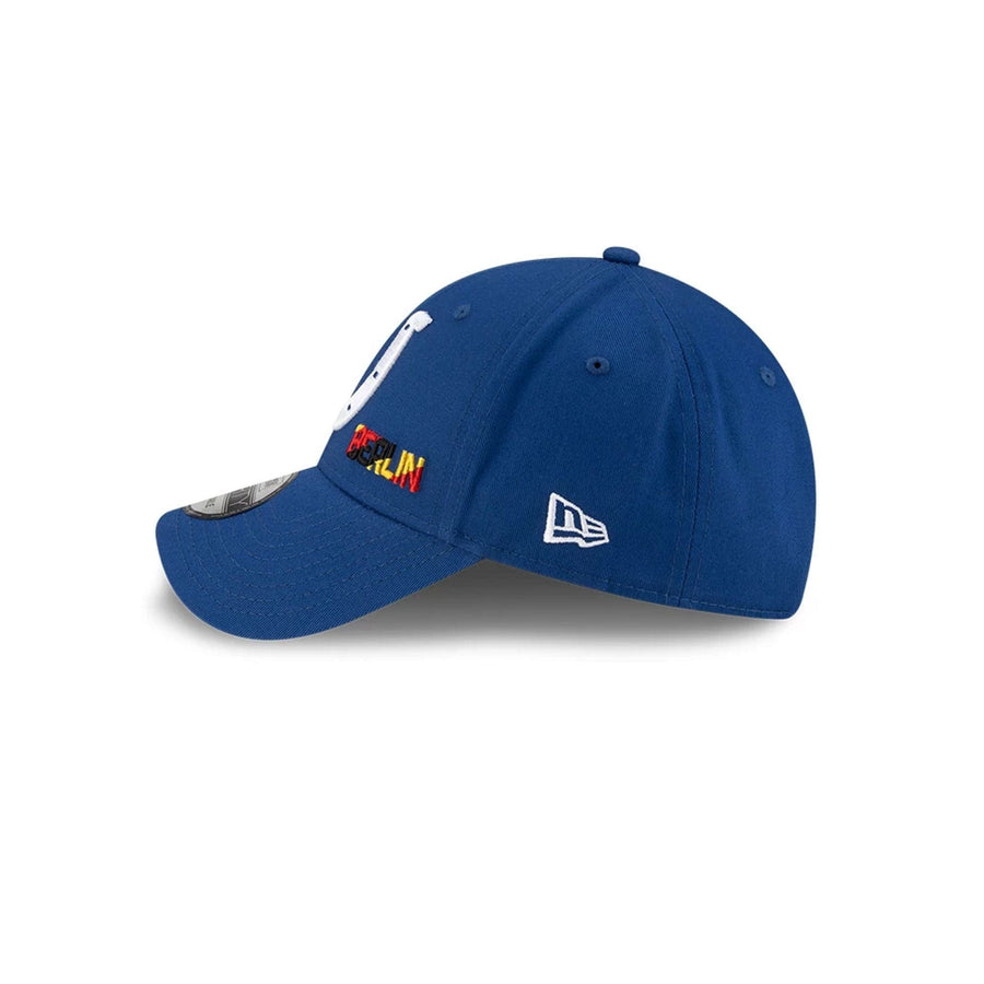 This is a Indianapolis Colts NFL Berlin Game 2025 Blue 9FORTY Adjustable Cap 6