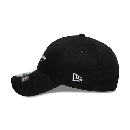 This is a Shield Logo NFL Dublin Game 2025 Black 9TWENTY Adjustable Cap 6