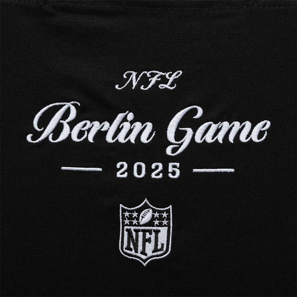 This is a Shield Logo NFL Berlin Game 2025 Black Tote Bag 3