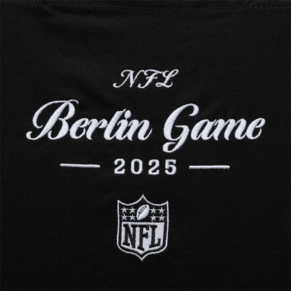 This is a Shield Logo NFL Berlin Game 2025 Black Tote Bag  3