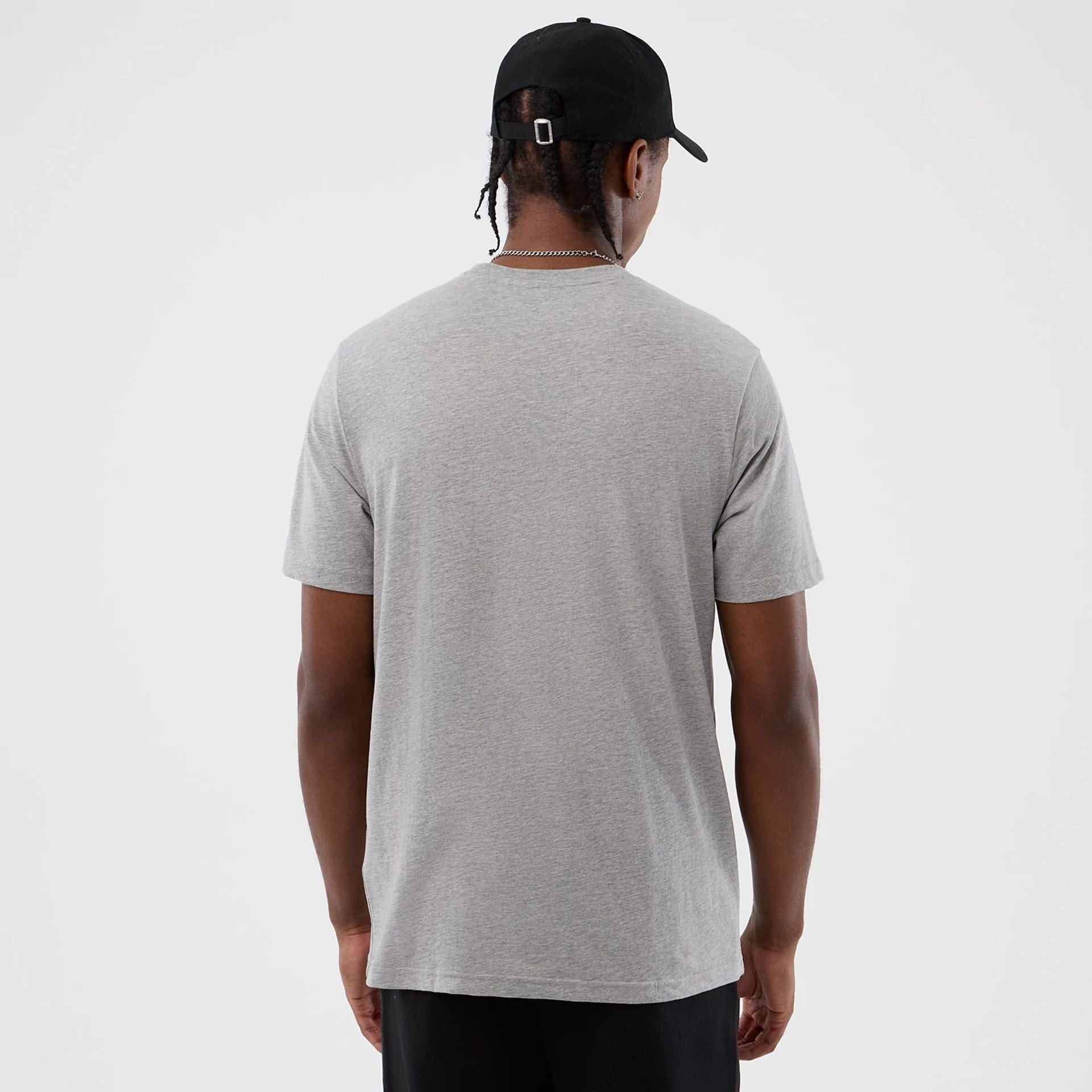 The Male model is wearing  New Era Back To School Grey T-Shirt  2