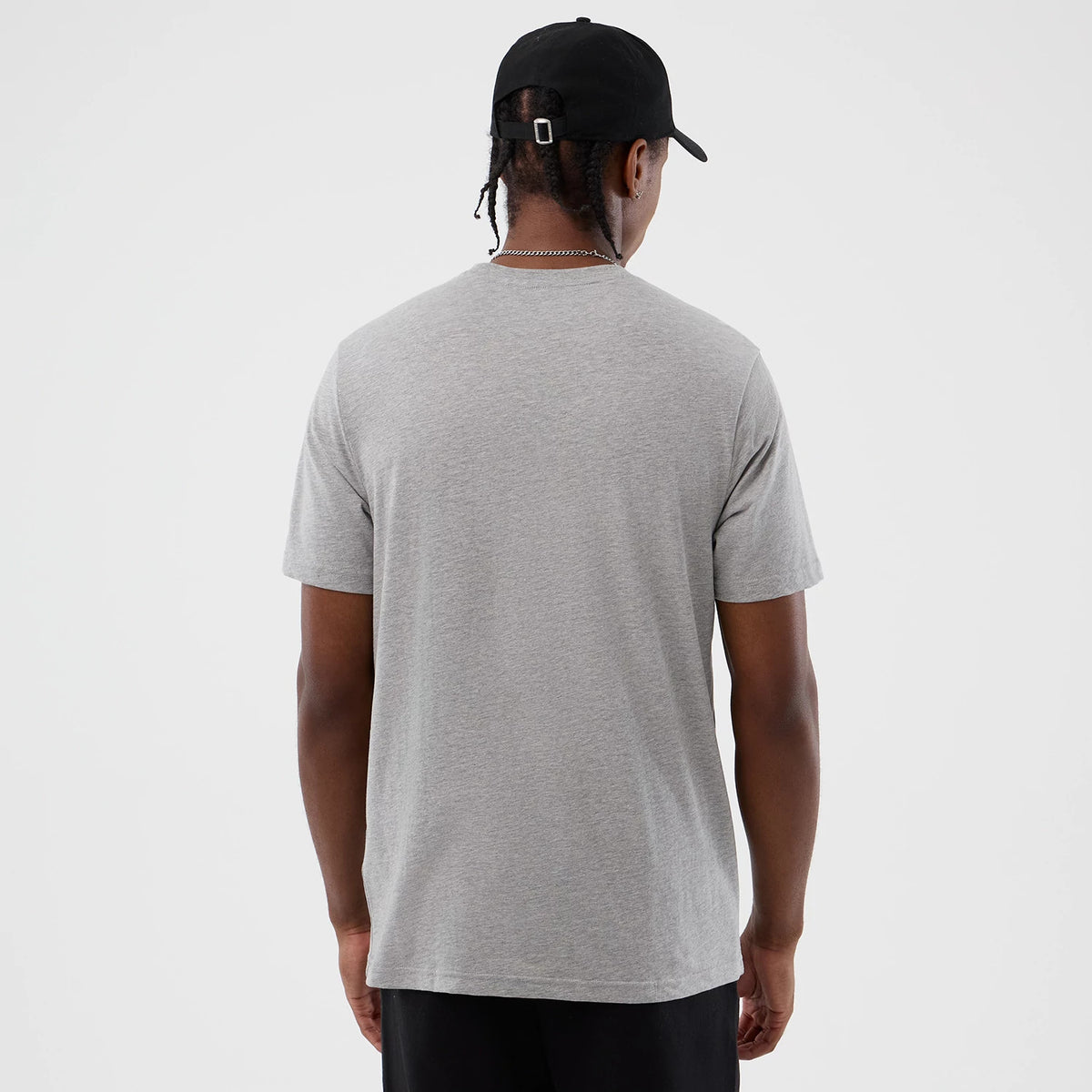 The Male model is wearing  New Era Back To School Grey T-Shirt 2