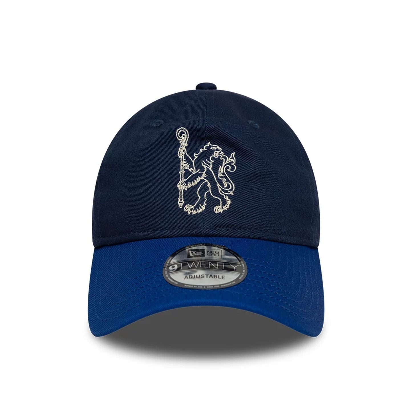 This is a Chelsea FC Lion Crest College Navy 9TWENTY Adjustable Cap 2