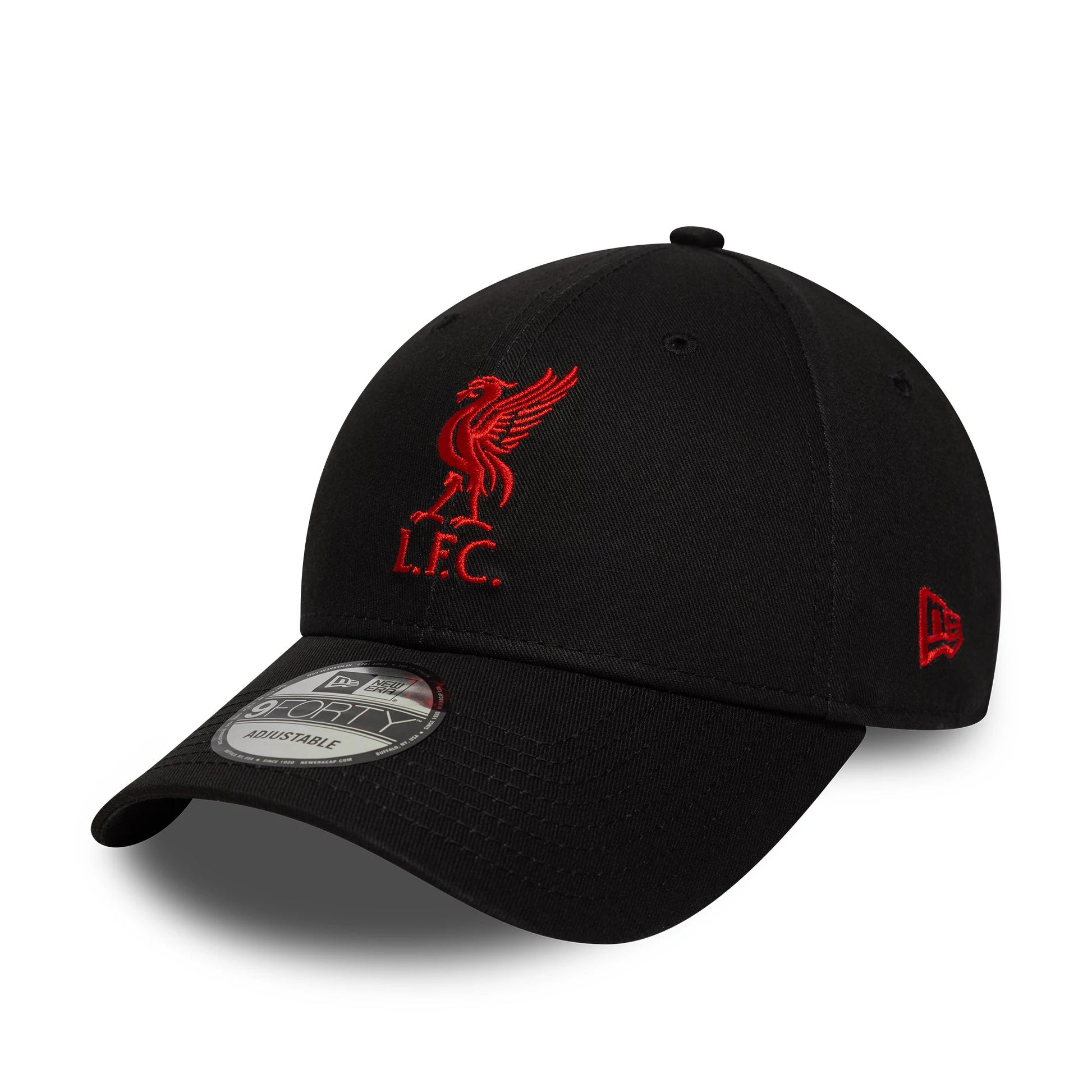 Pictured is this Core Liverpool FC 9FORTY cap in black & red. 1
