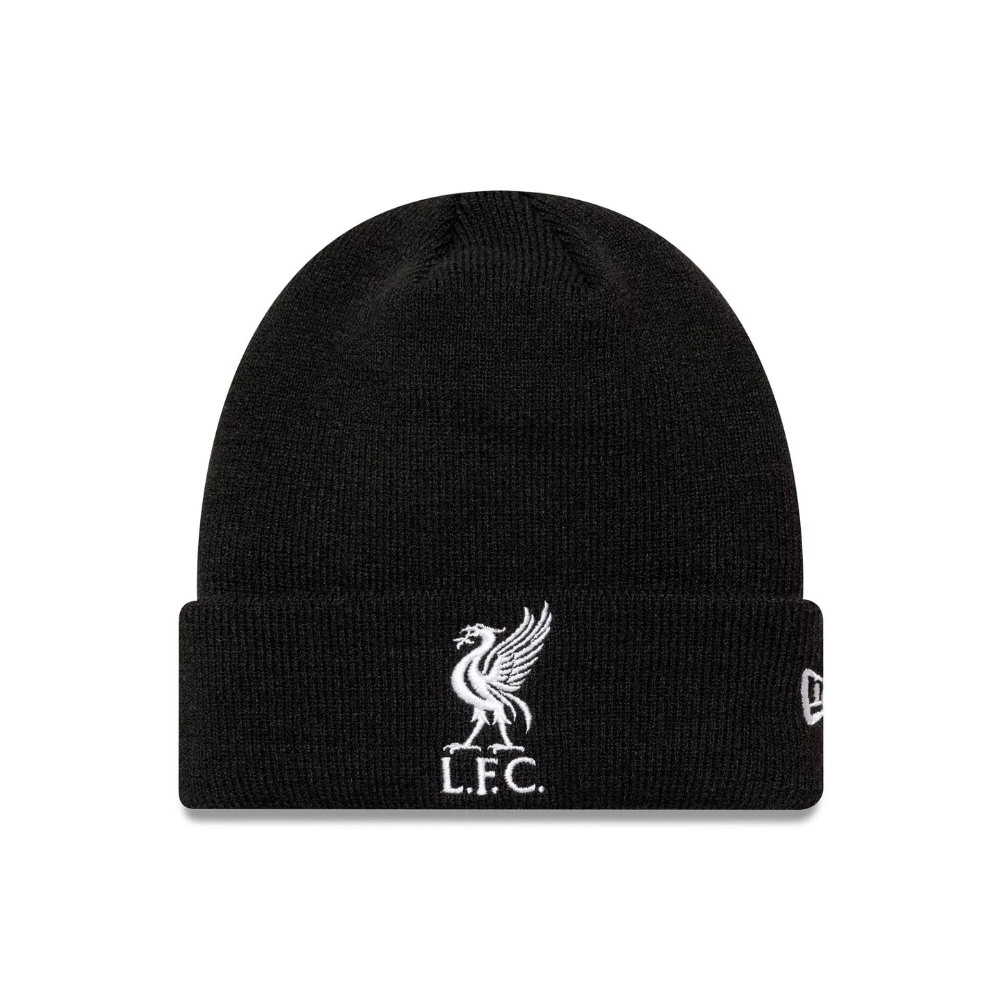 This is a Liverpool FC Core Black Cuff Knit Beanie 1