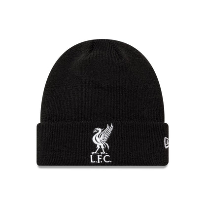 This is a Liverpool FC Core Black Cuff Knit Beanie 1