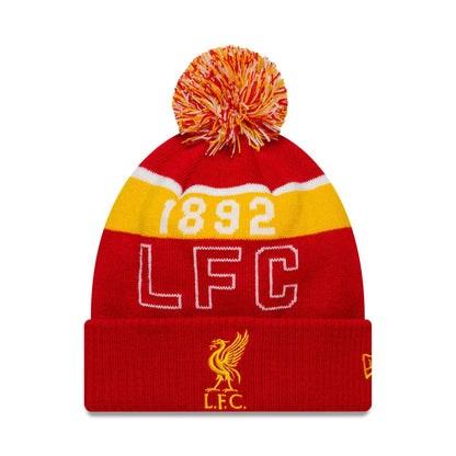 This is a Liverpool FC Sport Red Cuff Knit Beanie 1
