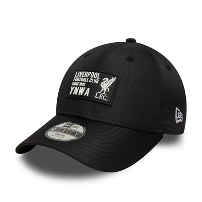 This is a Liverpool FC Ripstop Black 9FORTY M-Crown Adjustable Cap 1