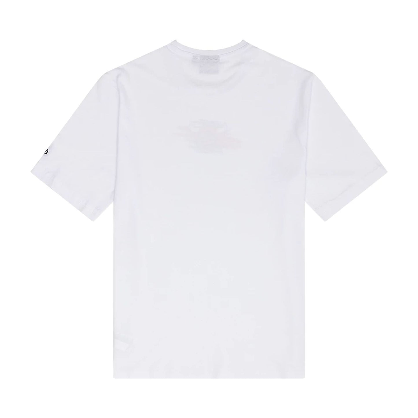 The Male model is wearing Chicago Bulls NBA Paint Graphic White T-Shirt 2