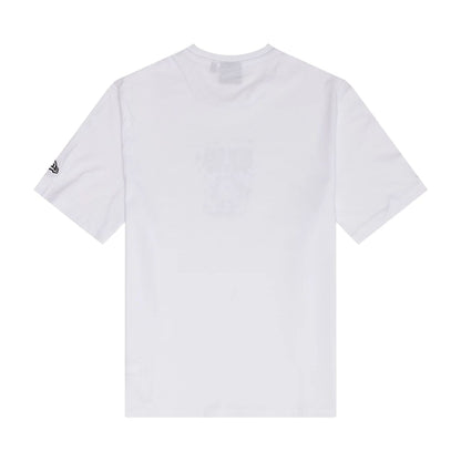 The Male model is wearing New Era Fun Graphic White T-Shirt 2