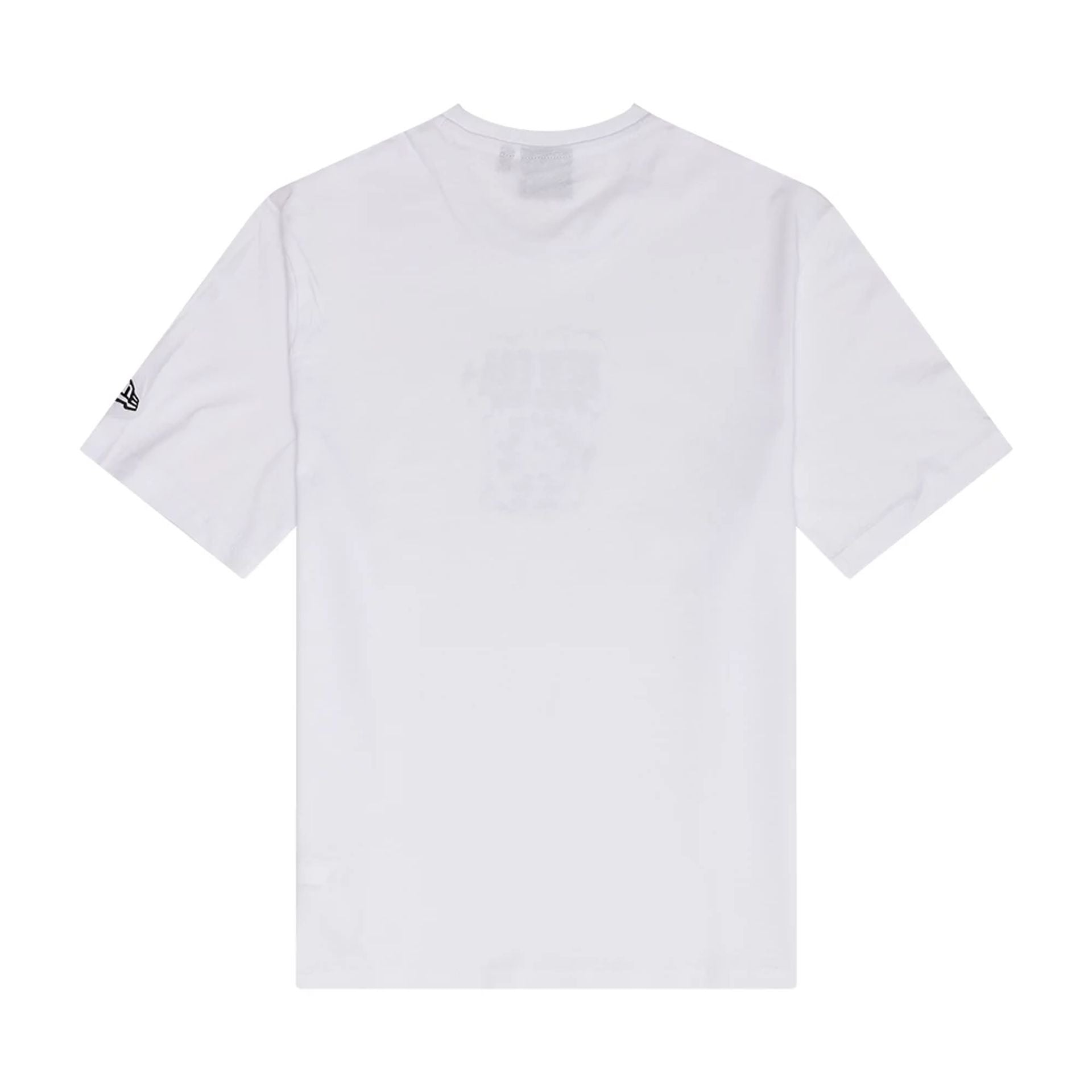 The Male model is wearing New Era Fun Graphic White T-Shirt 2