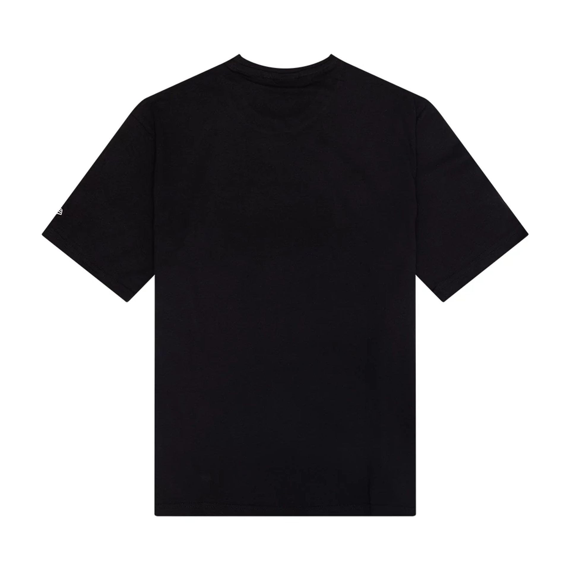 The Male model is wearing New Era Sticker Graphic Black T-Shirt 2