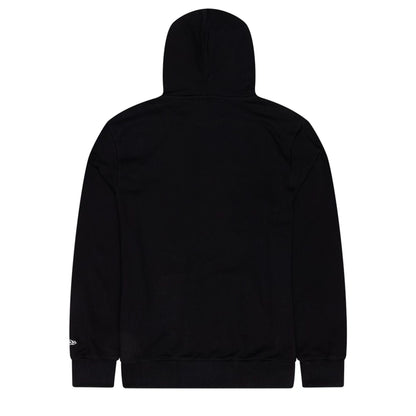 The Male model is wearing Chicago Bulls NBA Graphic Black Pullover Hoodie 2